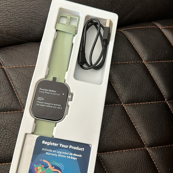 Smartwatch with Alexa, Bluetooth Calls, Heart Rate Monitor, Waterproof - Picture 4 of 6